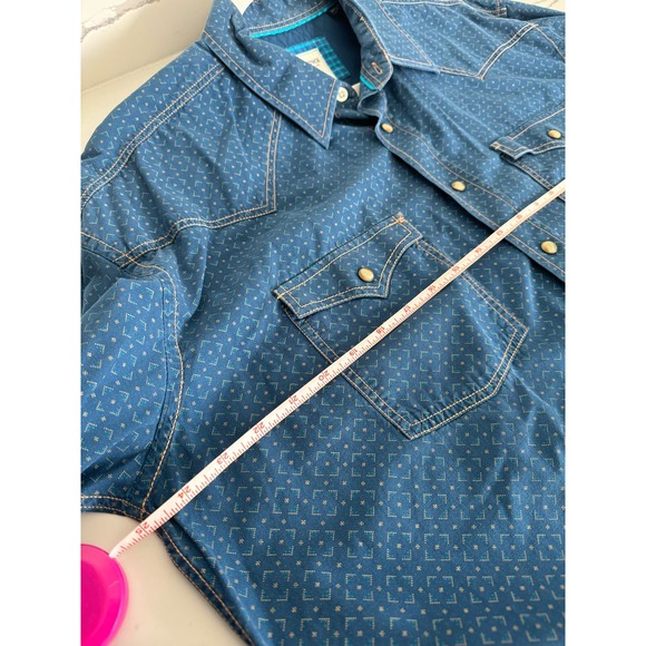 Rough Stock Panhandle Slim Pearl Snap Long-Sleeve Button-Down Men's Rodeo Shirt - Picture 7 of 8